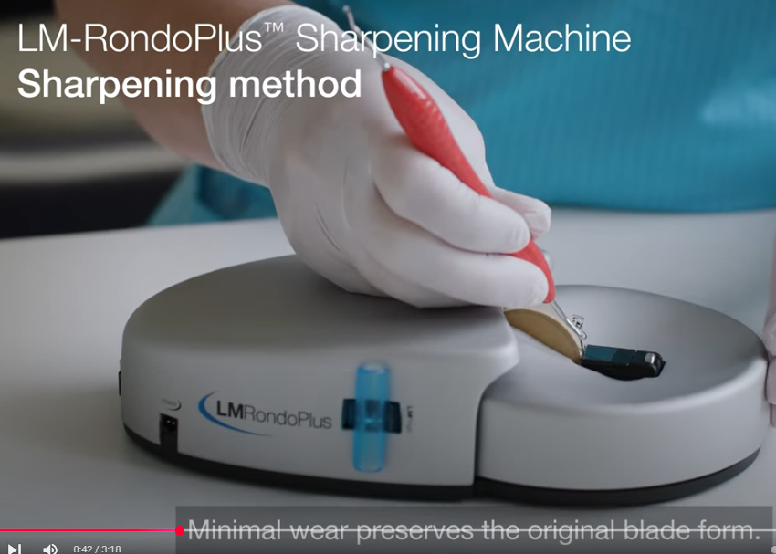 Sharpening with LM-RondoPlus™ - LM-Dental